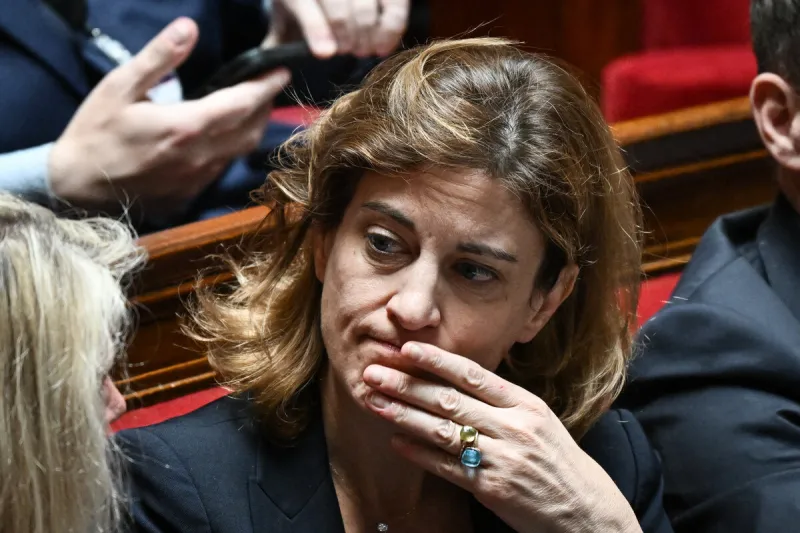 french deputy minister for the city juliette meadel looks on during a session of questions to the government at the national assembly in paris on may 20, 2025 photo by firas abdullah abacapresscom