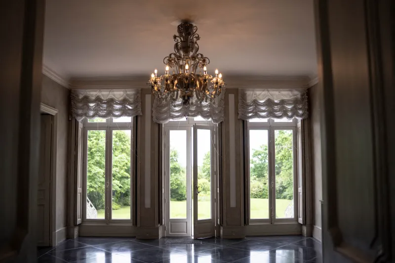 La hall d'entrée de la villa de Karl Lagerfeld