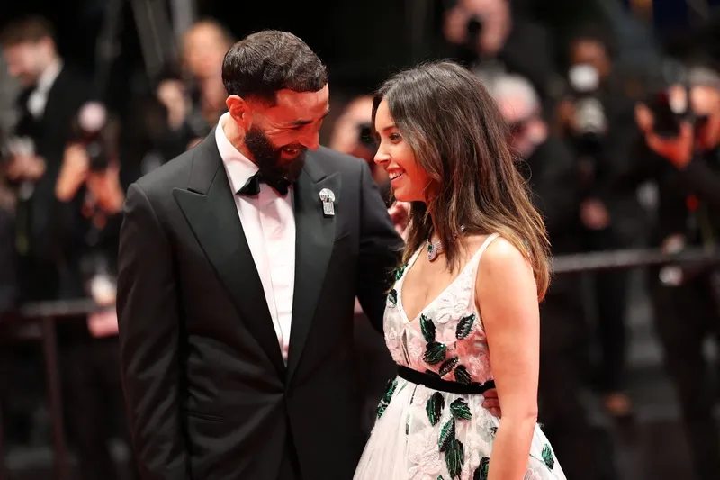 Karim Benzema and Lyna Khoudri attend the "13 Jours 13 Nuits" red carpet at the 78th annual Cannes Film Festival at Palais des Festivals on May 23, 2025 in Cannes, France. Photo by Jerome Domine/ABACAPRESS.COM