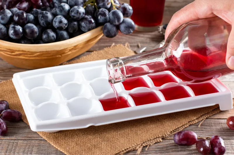 Cubes de vin congelés