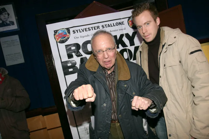 Thierry Roland et son fils