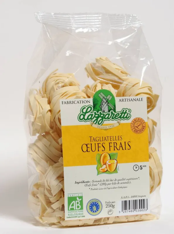 Tagliatelles aux oufs frais