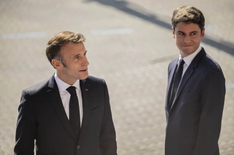 Emmanuel Macron et Gabriel Attal (2024)