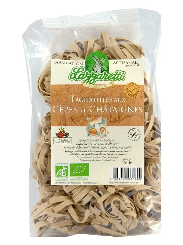 Tagliatelles cèpes châtaignes