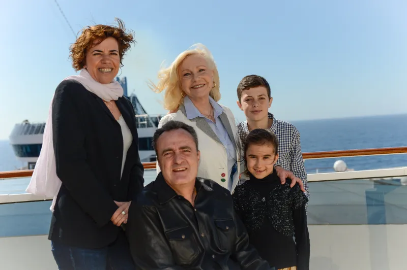Michèle Torr en famille
