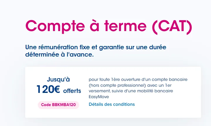 Compte à terme Boursorama