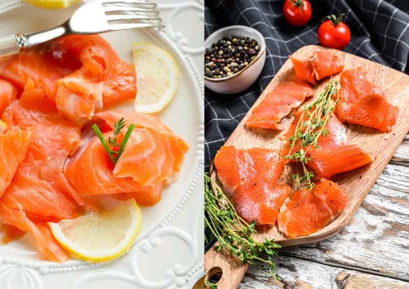 Saumon fumé VS truite fumée
