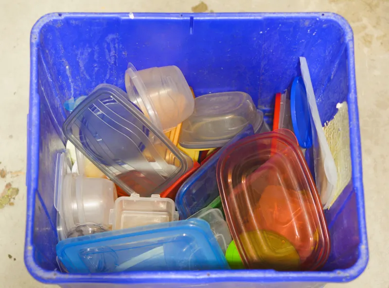 Boîtes en plastique poubelle