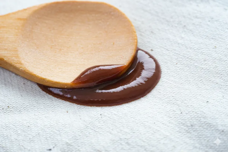 Tache de chocolat cuillère
