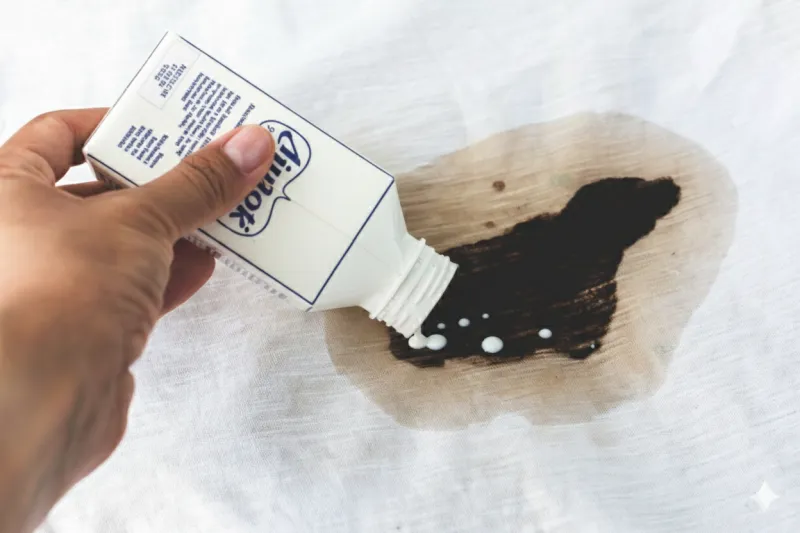 Lait tache de chocolat