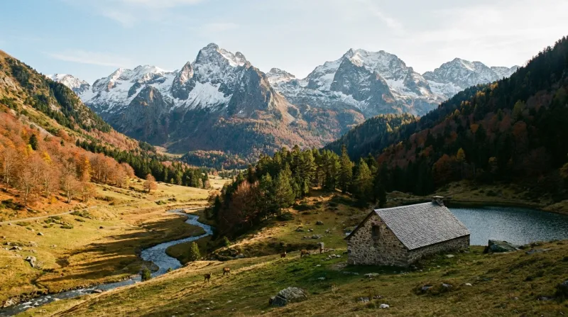 Une photo d'un paysage naturel des Pyrénées entre la Haute-Garonne et l'Ariège
