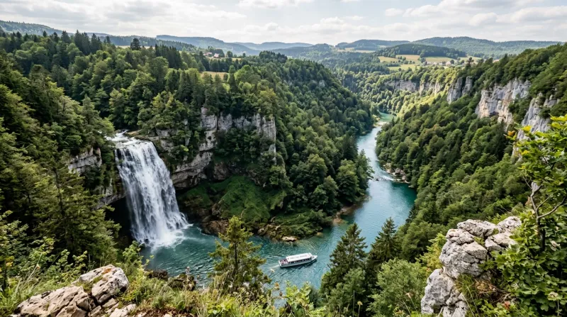 Une photo d'un paysage emblématique du département du Doubs