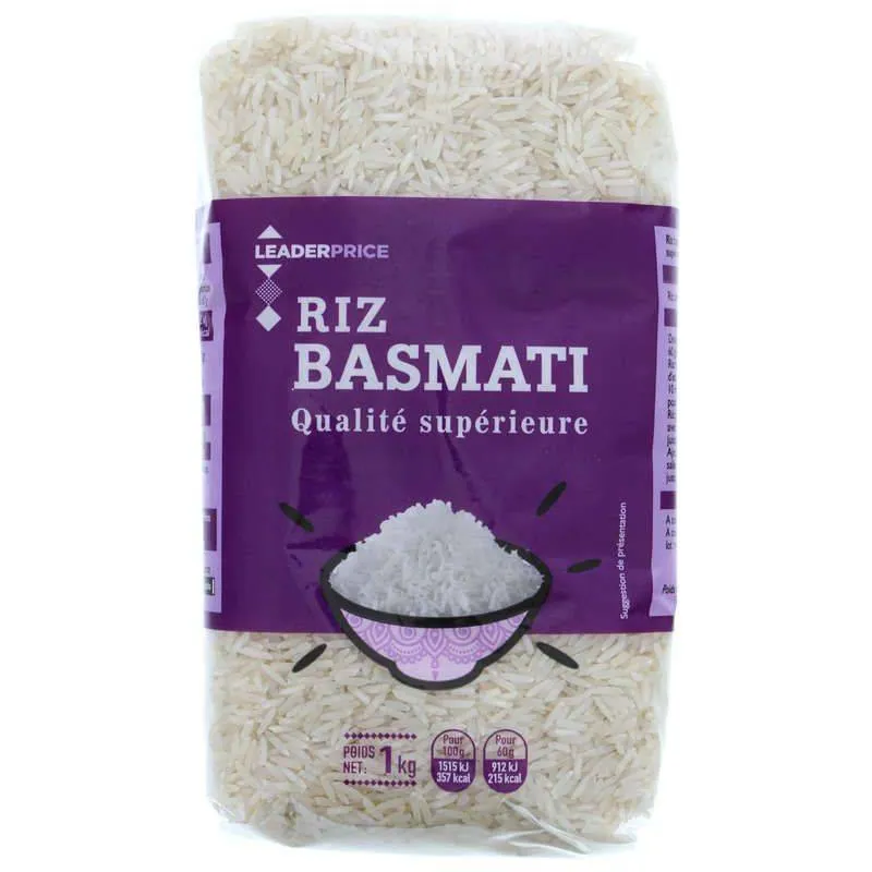 Riz basmati Leader Price