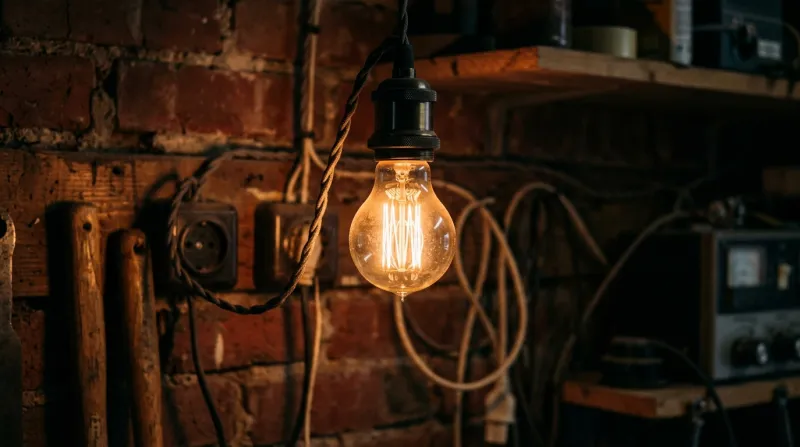 Une photo d'une ampoule allumée pour illustrer la consommation d'électricité