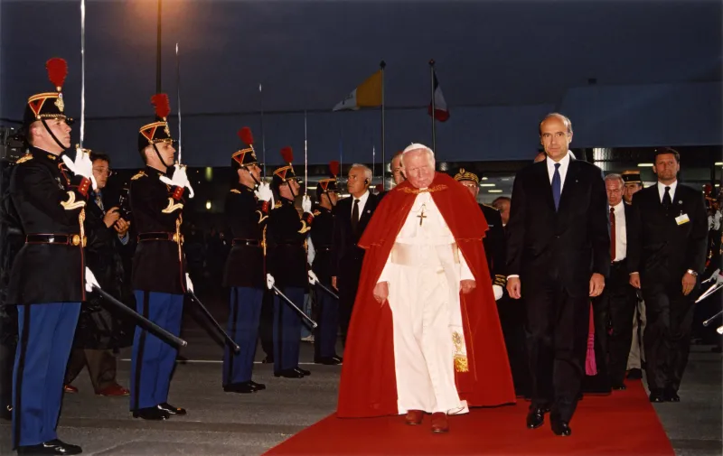 Jean-Paul II et Alain Juppé