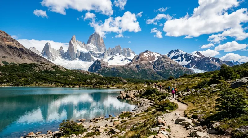 Glacier Perito Moreno en Argentine sous un ciel bleu ensoleillé.