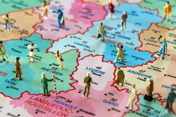 régions de france réformer l'illustration territoriale