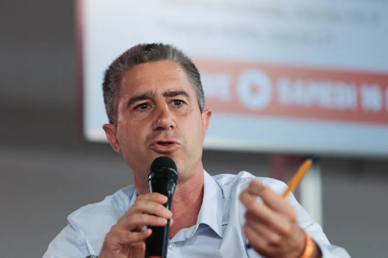 francois ruffin débat lfi lors de la fête de l'humanité 2023 au plessis-pate, bretigny-sur-orge, france le 16 septembre 2023 photo par nasser berzane abacapresscom