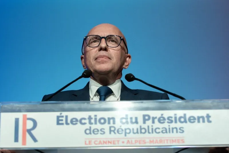 eric ciotti holds a campaign rally - le cannet