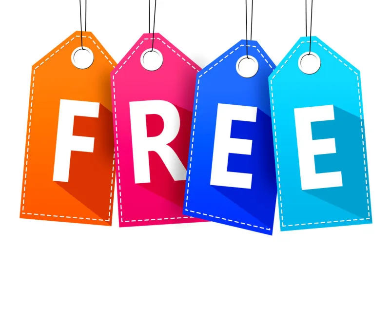 colorful hanging cardboard tags - free