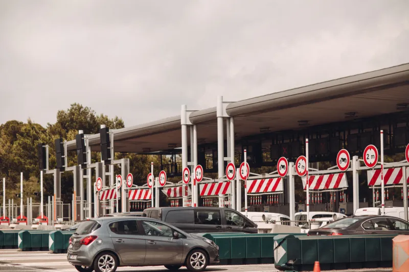 checkpoint on the toll road