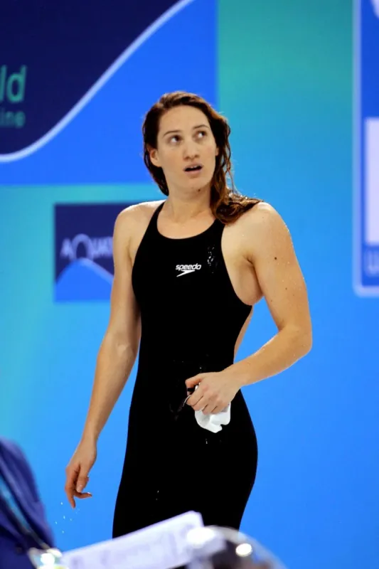 french swimmer camille muffat wins gold medal in the 200m freestyle at world swimming championships (25m) in dubai, united arab emirates on december 19, 2010 photo by ammar abd rabbo abacapresscom