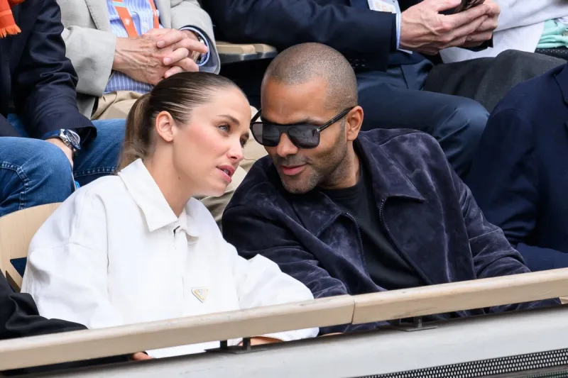 tony parker et agathe teyssier assistent aux internationaux de france 2024 à roland garros le 2 juin 2024 à paris, france photo by laurent zabulon abacapresscom
