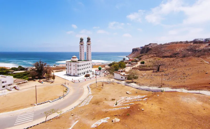 dakar, senegal, africa - mosque of the divinity (mosquée de la divinite)