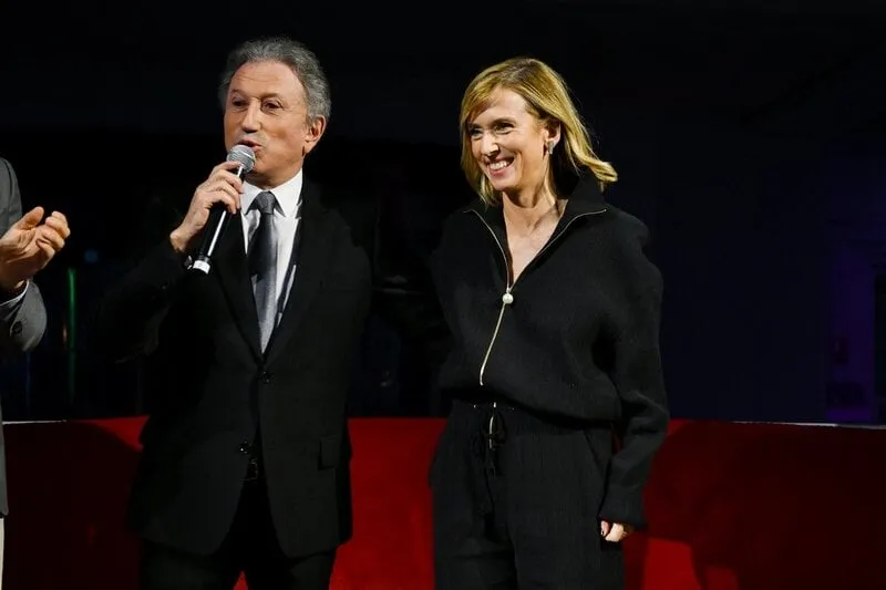 exclusif - michel drucker et sa nièce lea drucker participent au gala au profit de l'association princesse margot au chalet du lac a paris, france, le 25 novembre 2018 photo by laurent zabulon abacapresscom