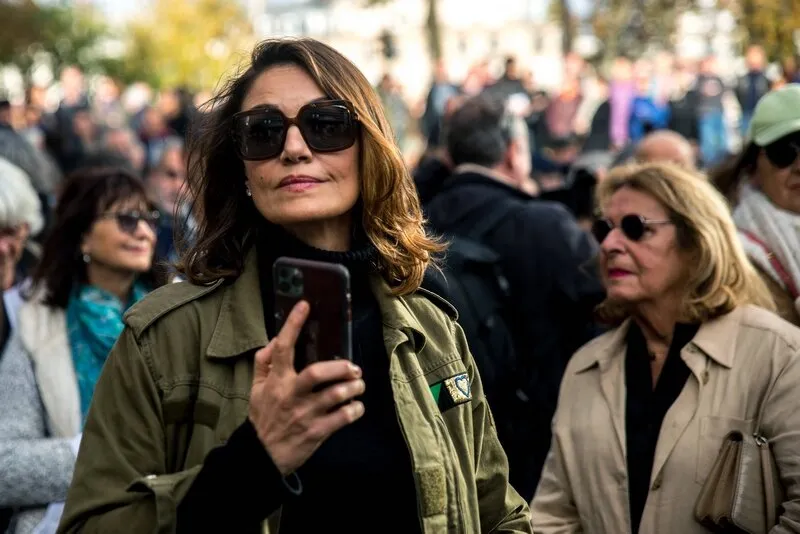 marche silencieuse pour la paix - paris
