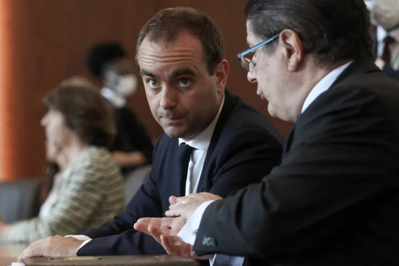 president macron meets counterpart talon - cotonou