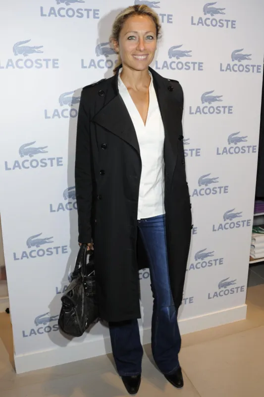anne sophie lapix lors de la soirée de lancement du flagship lacoste sur les champs elysees à paris, france, le 28 avril 2011 photo par alban wyters abacapresscom