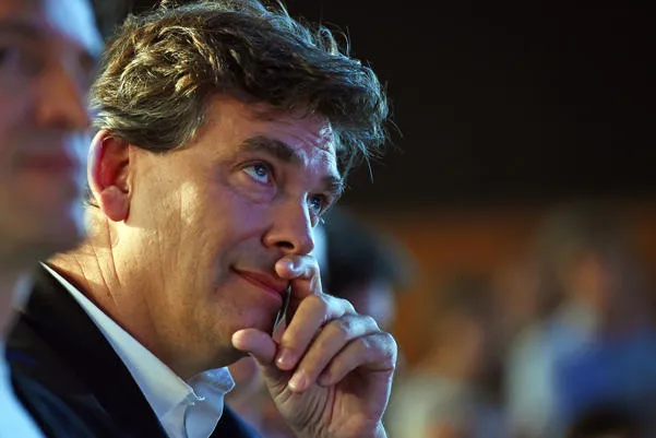 arnaud montebourg, ancien ministre de l'economie, à l'université d'automne à laudun-l'ardoise, le 5 octobre 2014 afp photo anne-christine poujoulat