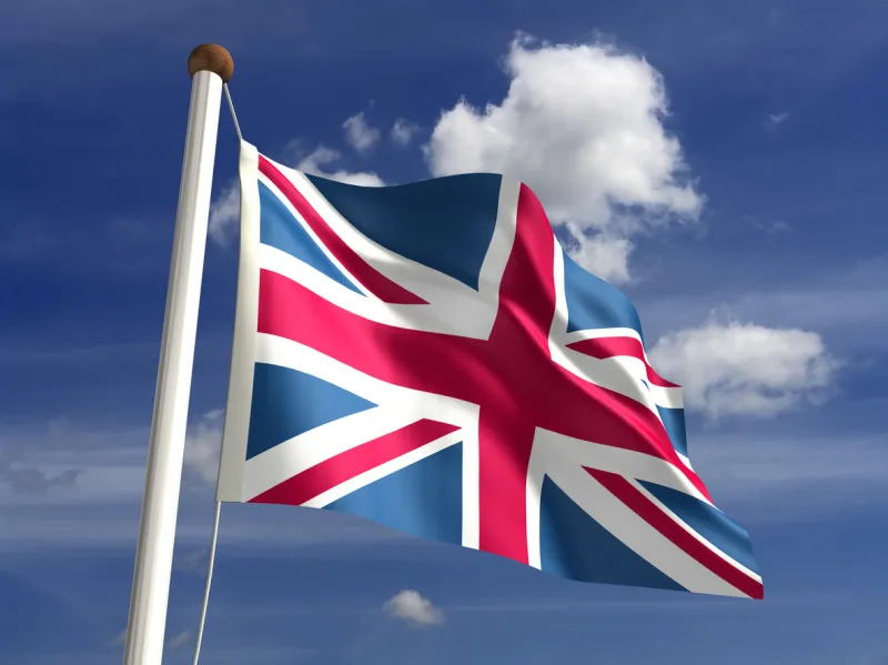 3d united kingdom flag (with clipping path)see more country