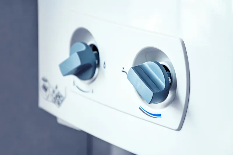 burner controller modern home gas boiler, water heater water heating, the environment the concept of lifestyle