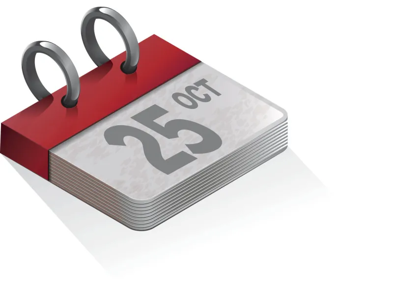 vector illustration of calendar with metalic rings eps10 file all elements are in separate layers easy to modify