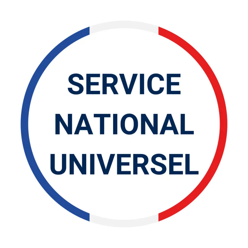 snu, universal national service in france symbol icon called service national universel in french language