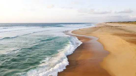 hossegor  seignosse beach aerial view