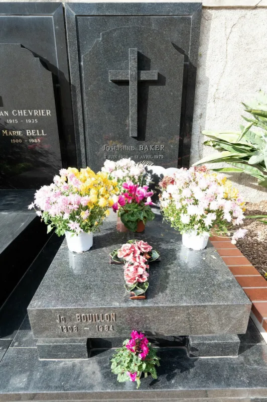 tomb of the american dancer and singer josephine baker- monaco