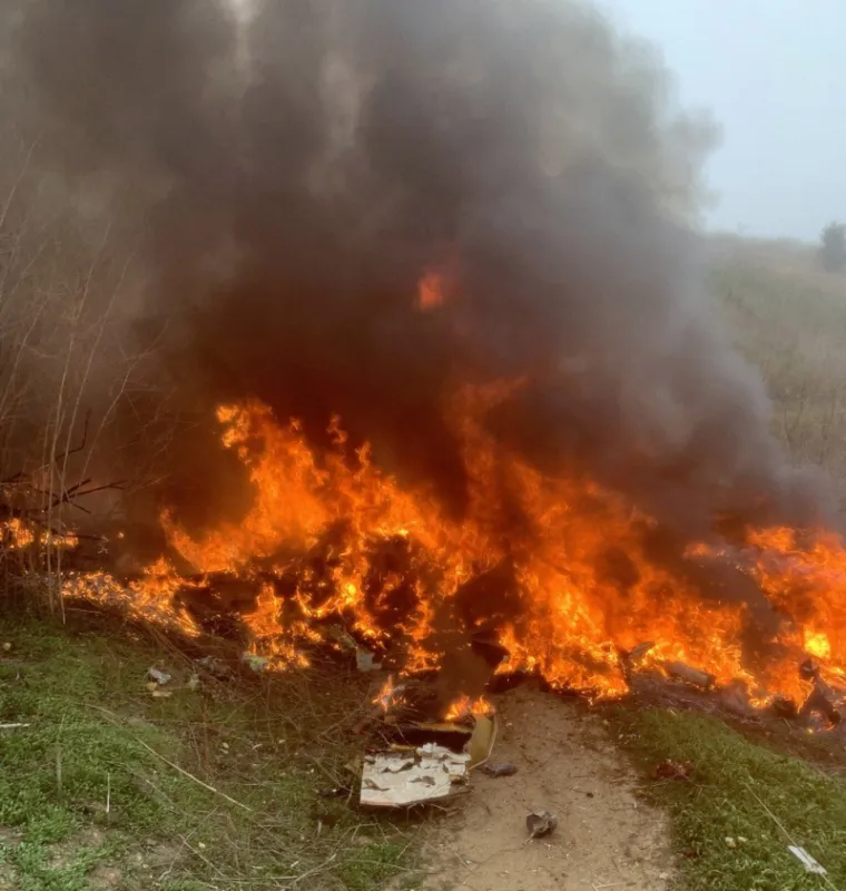 kobe bryant helicopter crash on a calabasas hillside