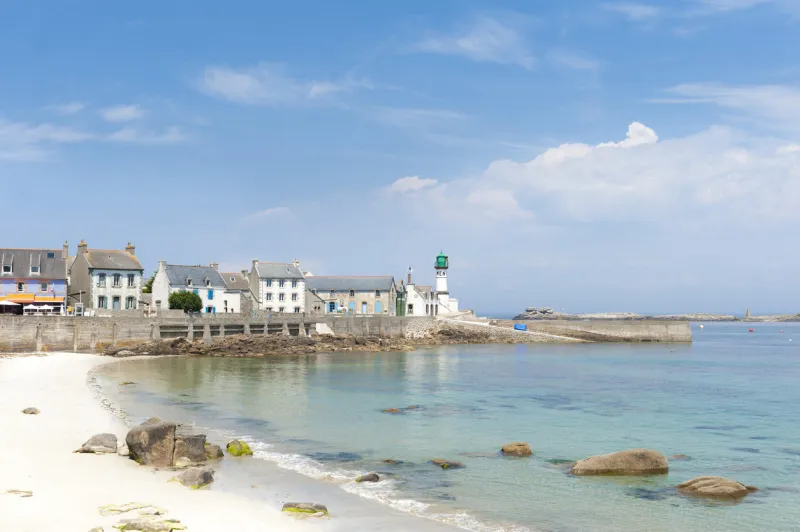 landscape island of sein in brittany
