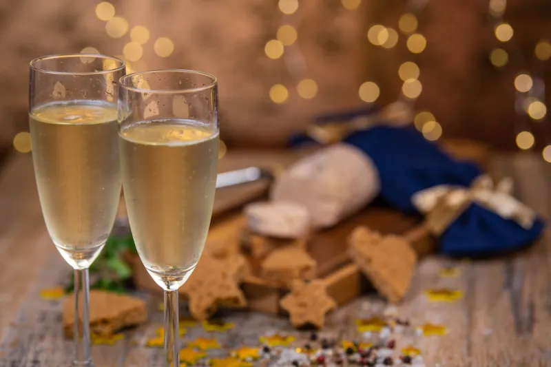 christmas, new year celebration, champaign, foie gras toast, french gastronomy, france