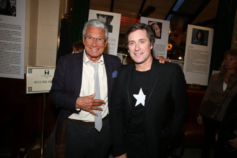 jean-marie perier et thomas dutronc assistent à la soirée de lancement du livre de jean-marie perier &