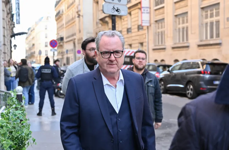 richard ferrand, former president of the national assembly arrives to the renaissance group executive board at the renaissance party headquarters in paris on april 3, 2023 photo by tomas stevens abacapresscom , 848225 003 paris france