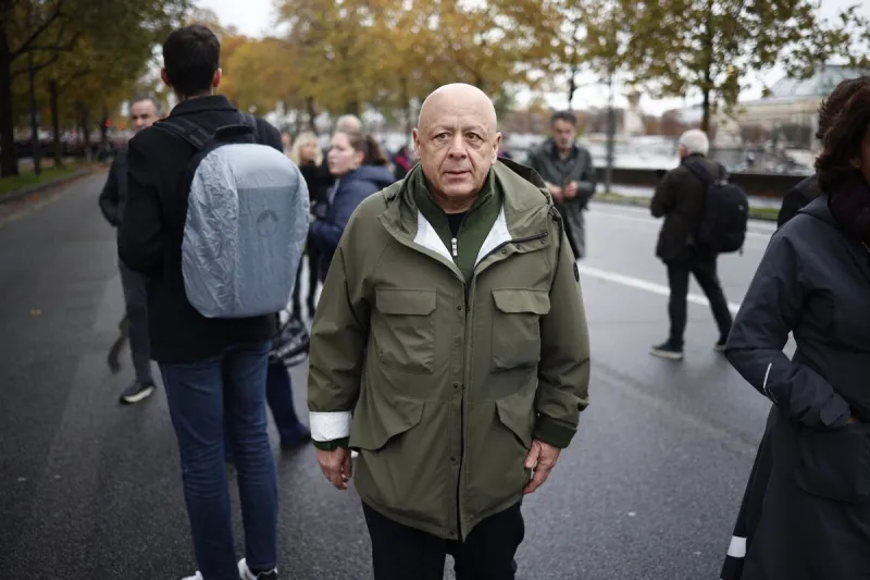thierry marx lors de la marche contre l'antisémitisme à paris, france, le 12 novembre 2023 photo par raphael lafargue abacapresscom