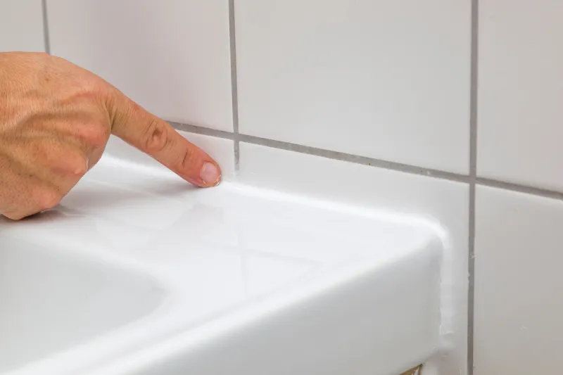 waschbecken mit silikon abdichten