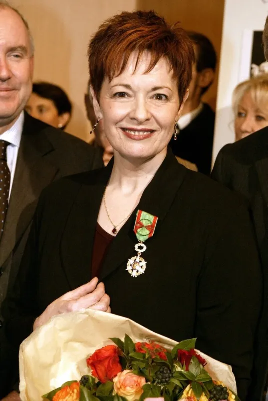 fabienne thibault receives the 'ordre national du merite agricole' medal at the international agriculture fair in paris