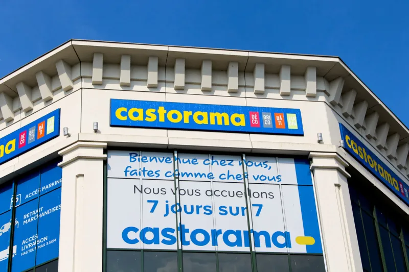 serris, france - may 8, 2016  this is the front of a castorama store