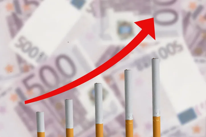growth in cigarette sales in europe cigarettes are on the background of the eu money
