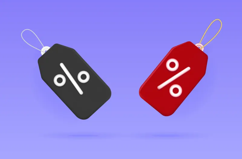 tag price 3d loyalty program, special promotion, discount coupon,sales with an excellent offer advertising of goods with a free interest the price tag on the market, gifts vector illustration